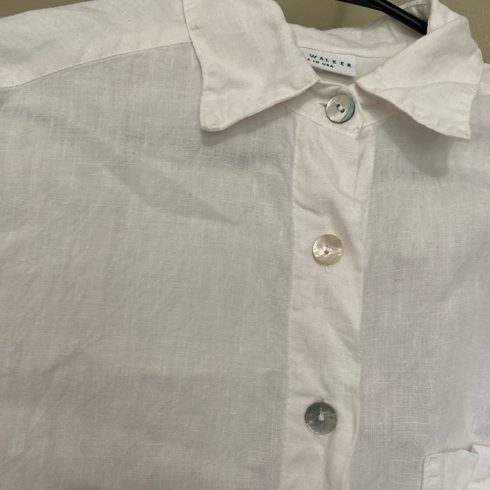 Bryn Walker Linen Boyfriend Shirt - Picture 2 of 8